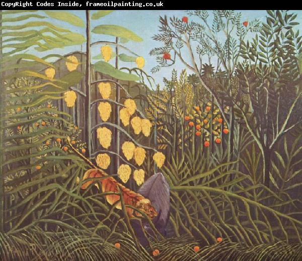 Henri Rousseau Struggle between Tiger and Bull
